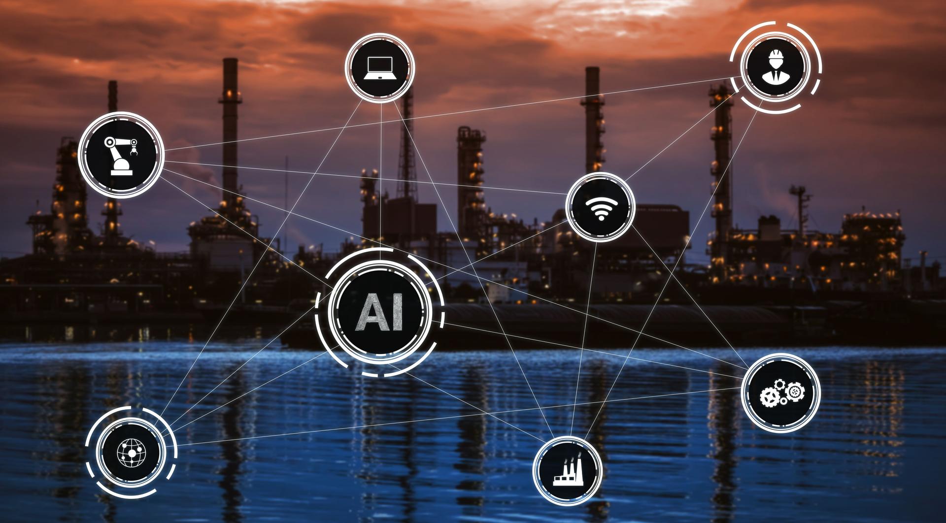Concepto de tecnología Industry 4.0 - Fábrica inteligente para cuarta revolución industrial